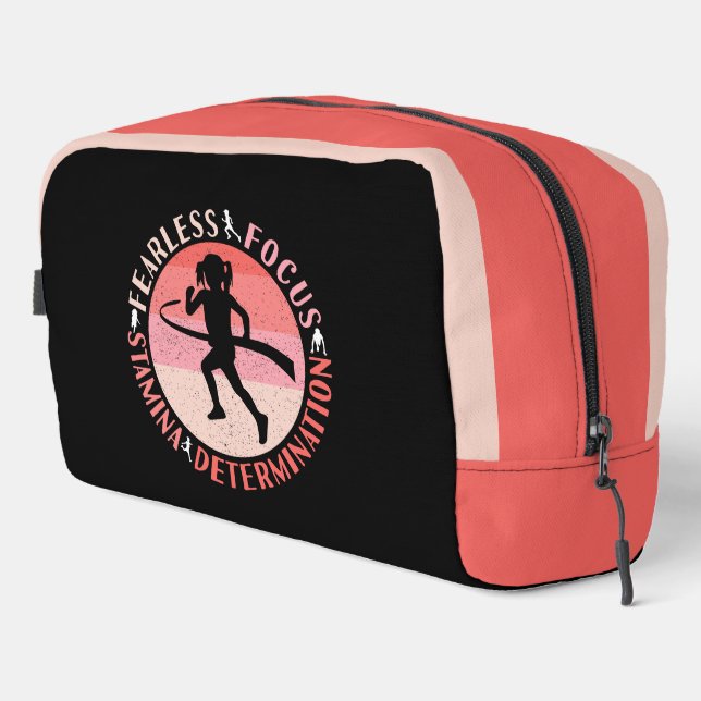 Girls Running Mindset - Focus Fearless Runner Dopp Kit (Right Corner)