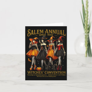 Girls Salem Annual Since 1692 Witches' Convention  Card