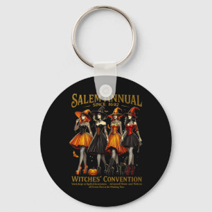 Girls Salem Annual Since 1692 Witches' Convention Key Ring