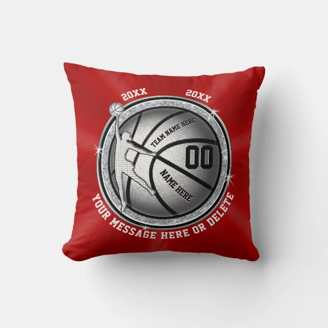 Girls Senior Night Gifts for Basketball, Custom Cushion (Front)
