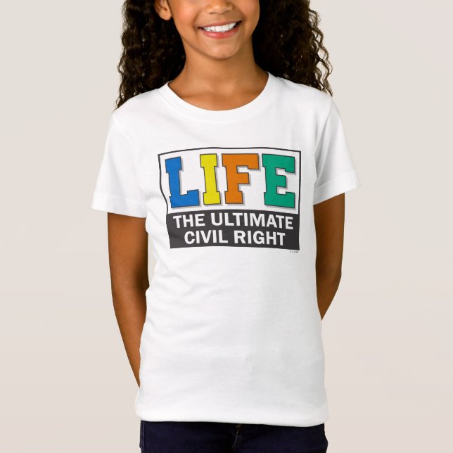 Girls' shirts with a bold design. (Front)