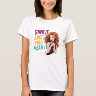 Girl's Singing T-Shirt
