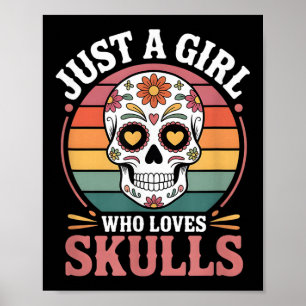 Girls Skull Poster
