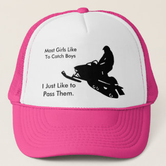 Girls Snowmobile Trucker Hat