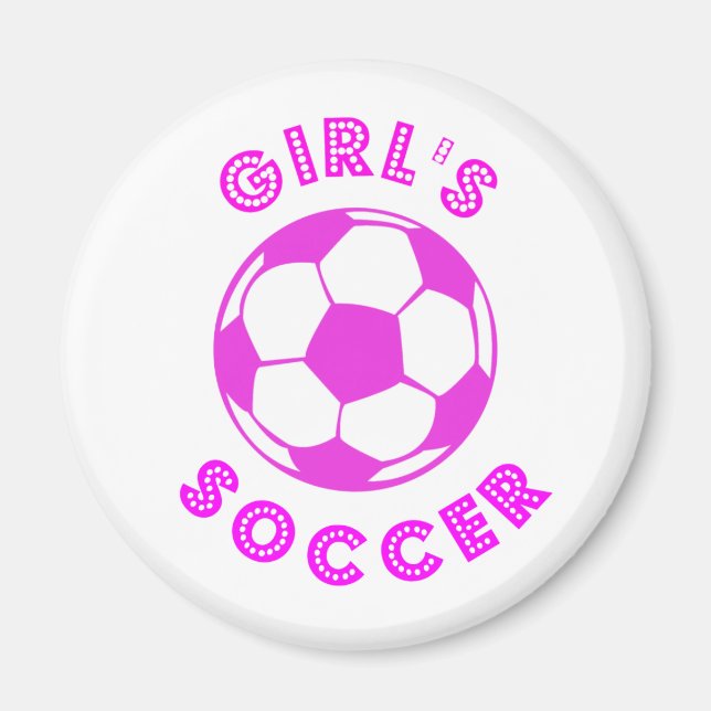 Girl's Soccer Magnet (Front)