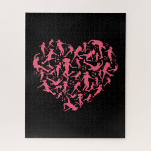 Girls Soccer Player Heart Jigsaw Puzzle