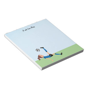 Girl's Soccer Player Notepad