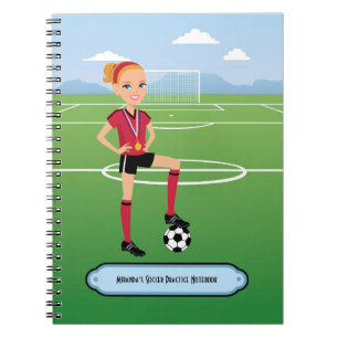 Girl's Soccer Practice Notebook