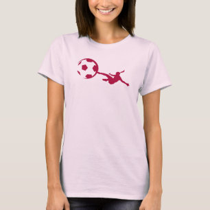 Girls Soccer Red T-Shirt