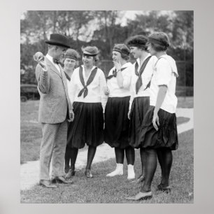 Girls Softball, 1919 Poster