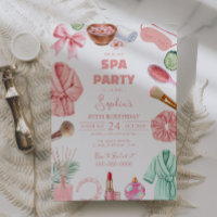 Girls Spa Birthday, Spa Party Birthday Glam Party
