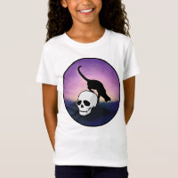 GIRLS SPOOKY SKULL CAT