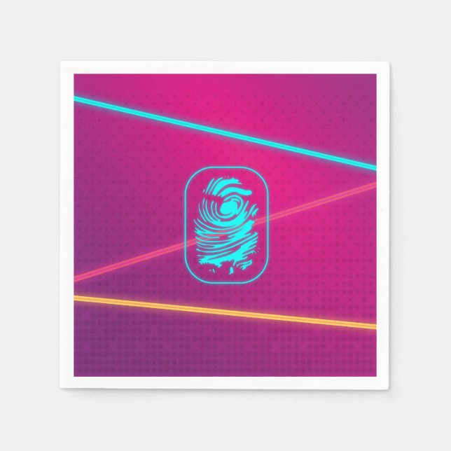 Girls Spy Party Laser Plates Napkin (Front)