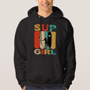 Girls SUP Stand Up Paddling Surfer Surfing Hoodie