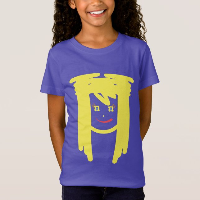GIRLS T SHIRT ART AND DESIGN STYLE  (Front)