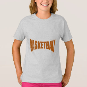 Girls T-Shirt ash DESIGN BASKETBALL