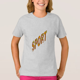  Girls  T-Shirt  ash  SPORT  CHOCOLAT  BONBONS 