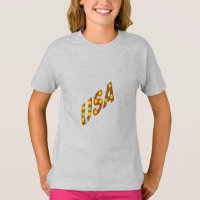 Girls   T-Shirt  ash   USA  CHOCOLAT  BONBONS