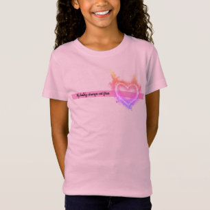 Girl's T-shirt My Daddy Firefighter Custom Text