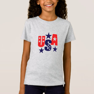 Girls T-Shirt-Patriotic T-Shirt