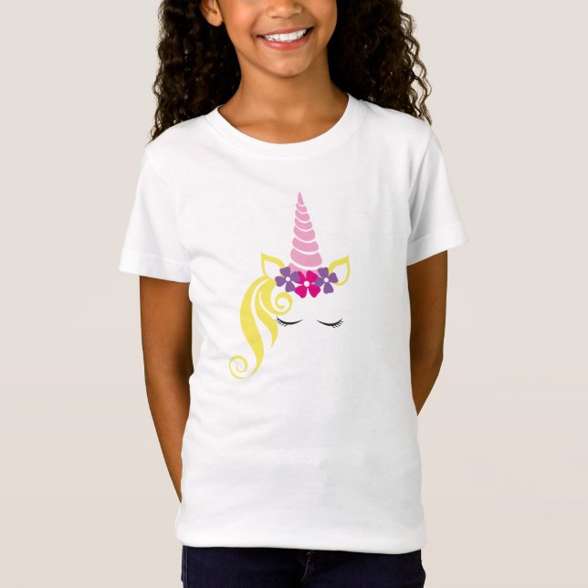Girls T-Shirt-Unicorn T-Shirt (Front)