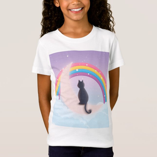 Girls T- Shirt with a rainbow  (Front)