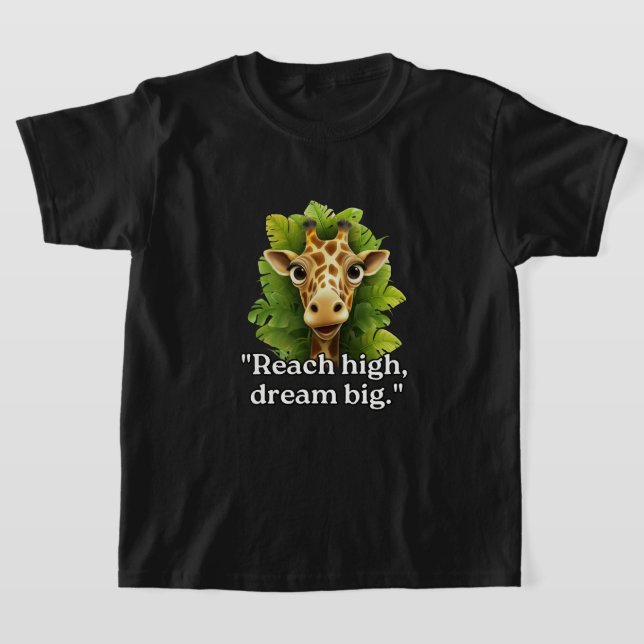 Girls' T-Shirts , Dream Big – Giraffe Te (Laydown)