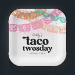 Girl's Taco Twosday Party Plates<br><div class="desc">Taco Twosday Birthday Party Plates</div>