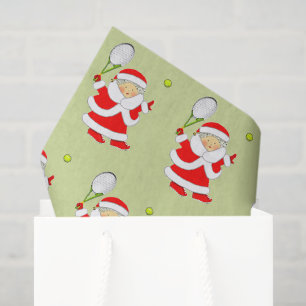 Girls Tennis Christmas Holiday Tissue Paper