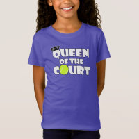 Girls Tennis Queen of the Court Cute Tennis Player