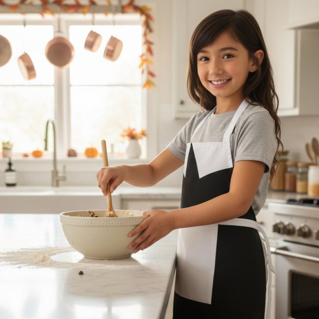 Girls Thanksgiving Pilgrim Outfit Costume Apron (Make holiday cooking fun! This cute pilgrim apron is perfect for helping out in the kitchen)