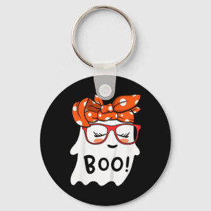 Girls Toddler Happy Halloween Ghost With Bandanna Key Ring