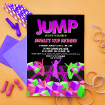 Girls Trampoline Park Party Invitation<br><div class="desc">This Girls Trampoline Park Party Invitation is an awesome way to invite guests to a jumpin celebration!</div>