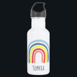 Girls Trendy and Whimsical Rainbow Cartoon Kids 532 Ml Water Bottle<br><div class="desc">This trendy and whimsical kids water bottle design features a boho style rainbow,  with room for you to add your girls name in beautiful typography. The perfect bright and colourful back-to-school gift for your rainbow-loving child.</div>