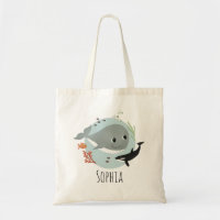 Girls Trendy Ocean Whale with Orca and Fish Kids