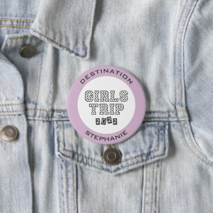 Girls Trip 2022 Girls Weekend Vacation Custom 7.5 Cm Round Badge