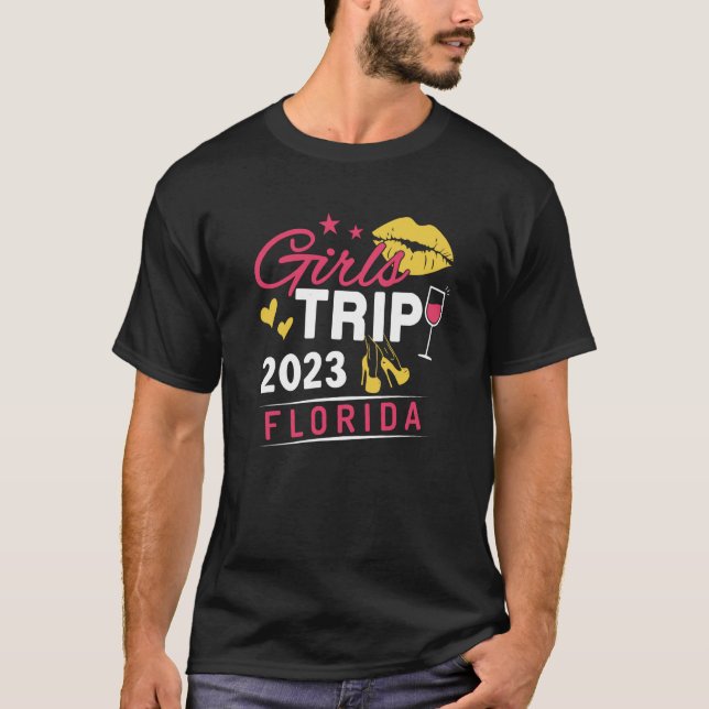Girls Trip 2023 Florida Weekend Travel Group Match T-Shirt (Front)