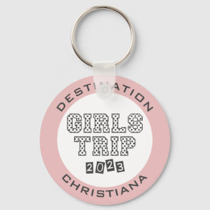 Girls Trip 2023 Girls Weekend Vacation Custom Key Ring