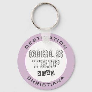 Girls Trip 2023 Girls Weekend Vacation Custom Key Ring