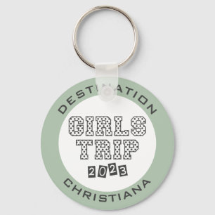 Girls Trip 2023 Girls Weekend Vacation Custom Key Ring