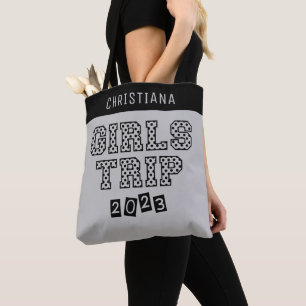 Girls Trip 2023 Girls Weekend Vacation Custom Tote Bag