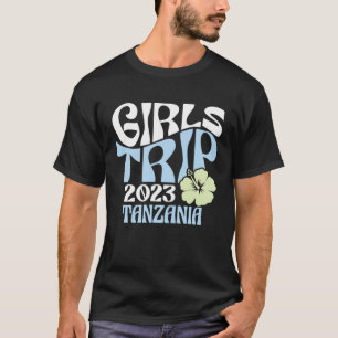 Girls Trip 2023 Tanzania Beach Destination Retro G T-Shirt