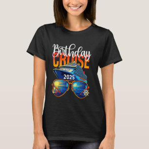 Girls Trip 2025 Girls Gone Cruising Birthday Cruis T-Shirt
