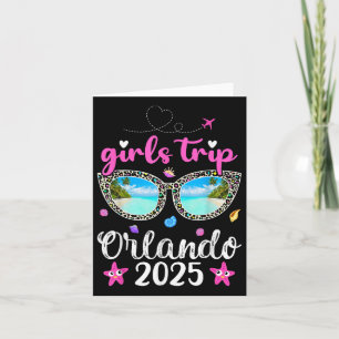 Girls Trip 2025 Summer Sungl Florida Orlando Beach Card