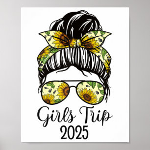 Girls Trip 2025 Weekend 2025 Vacation Trip Squad A Poster