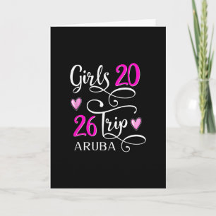 Girls Trip 2026 Aruby Vacation Beach Cruise Group Card