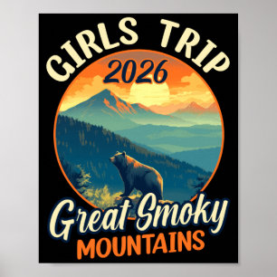 Girls trip 2026 great smoky mountains national poster