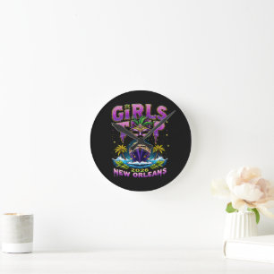 Girls Trip 2026 New Orleans Round Clock