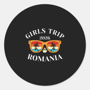 Girls Trip 2026 Romania Spring Break 2026 Cruise V Classic Round Sticker