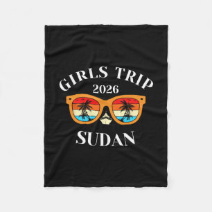 Girls Trip 2026 Sudan Spring Break 2026 Cruise Vac Fleece Blanket